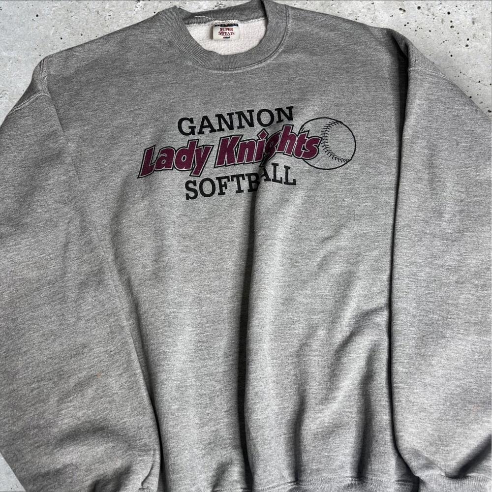 Jerzees Super Sweats Gannon Lady Knights Softball sweatshirt Size‎ XL